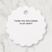 Pilotin für Wasserfarbe Teddy Bear Geschenkanhänger (Rückseite)