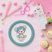 Pilotin für Wasserfarbe Teddy Bear Pappteller (Party)