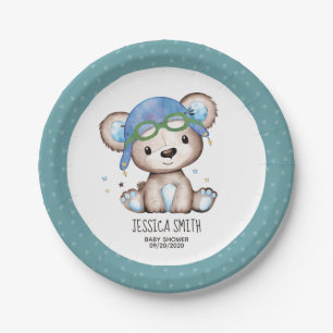 Pilotin für Wasserfarbe Teddy Bear Pappteller