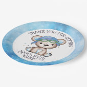 Pilotin für Wasserfarbe Teddy Bear Pappteller (Schrägansicht)