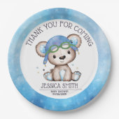 Pilotin für Wasserfarbe Teddy Bear Pappteller (Vorderseite)