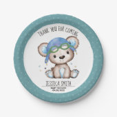 Pilotin für Wasserfarbe Teddy Bear Pappteller (Vorderseite)