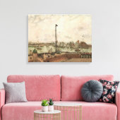Pilotin Jetty, Le Havre, Misty von Camille Pissarr Leinwanddruck (Insitu (Wohnzimmer))