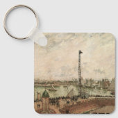 Pilotin Jetty, Le Havre, Misty von Camille Pissarr Schlüsselanhänger (Vorderseite)