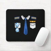 Pilotin Luftfahrzeug für Uniform-Kostüme Luftfahrt Mousepad (Mit Mouse)
