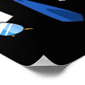 Pilotin Luftfahrzeug für Uniform-Kostüme Luftfahrt Poster (Ecke)