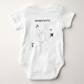 Pilotin mit weißem T - Shirt Ba (Rückseite)