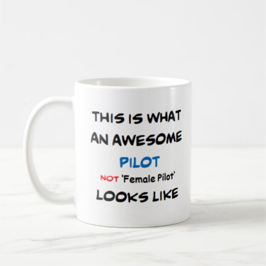 Pilotin, nicht Pilotin, phantastisch Kaffeetasse (Links)