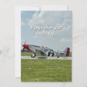 Pilotin P-51 Mustang Foto Karte (Vorderseite)