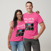 Pilotin Pilotin mit Sixpack Funny Pilotin T-Shirt (Unisex)