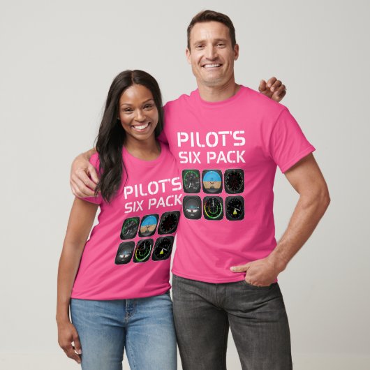 Pilotin Pilotin mit Sixpack Funny Pilotin T-Shirt (Unisex)