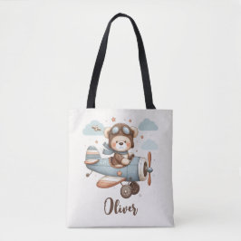 Pilotin "Whimsical Teddy Bear" Personalisiert Tasche