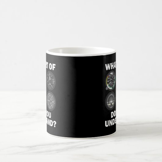 Pilotinstrumente für Luftfahrzeuge Kaffeetasse (Mittel)