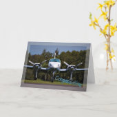 Pilotlizenz. Erhalten Ihrer Flügel. Glückwunsch Karte (Gelbe Blume)