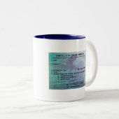Pilotlizenz Zweifarbige Tasse (VorderseiteRechts)