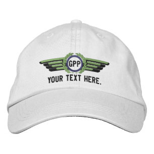 Pilotlöcher für personalisierte Monogramm-Fluglaut Bestickte Baseballkappe