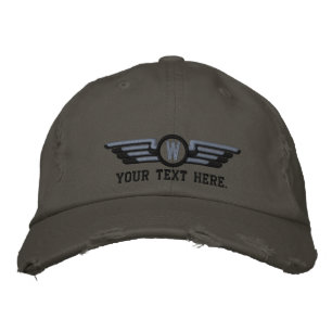 Pilotlöcher für personalisierte Monogramm-Fluglaut Bestickte Baseballkappe