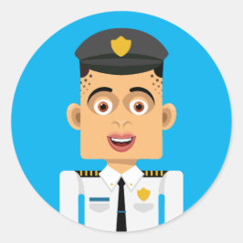 Piloto Runder Aufkleber