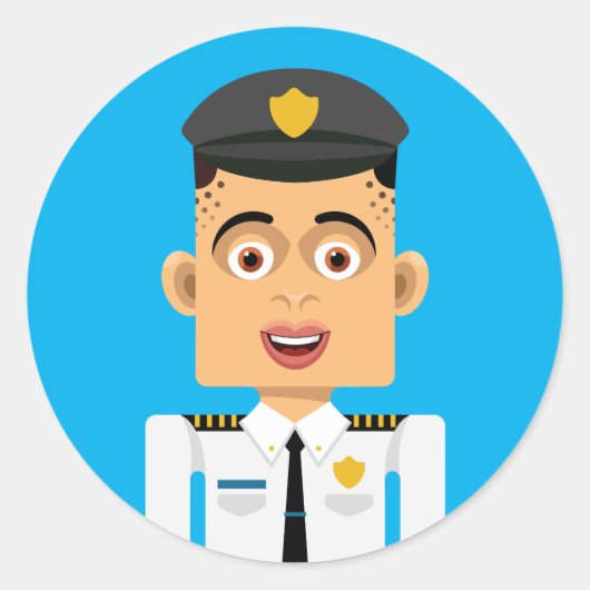 Piloto Runder Aufkleber (Vorderseite)