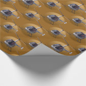Pilotpapier zum Coolen Auswahlen von Hubschraubern Geschenkpapier (Ecke)