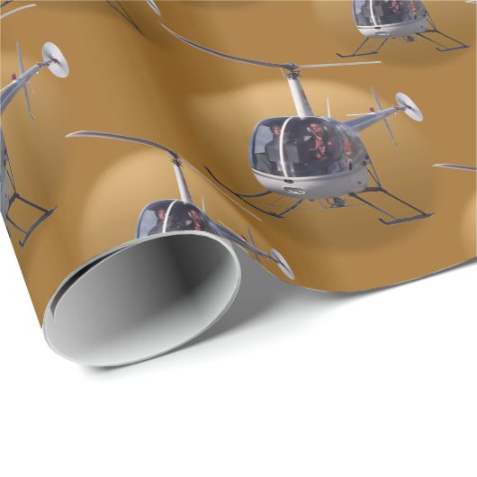 Pilotpapier zum Coolen Auswahlen von Hubschraubern Geschenkpapier (Rolleneckpunkt)