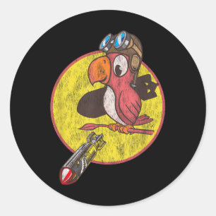 Pilotpflaster für Wwii-Veteranen des Zweiten Weltk Runder Aufkleber