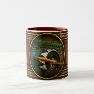 Pilotprogramm - Flugzeug - Deutsche WW1-Kämpfer - Zweifarbige Tasse