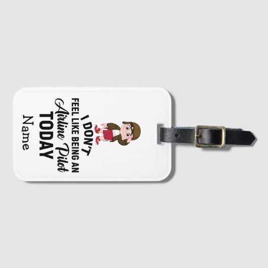 Pilotprogramm Funny Quotes Geschenke für Pilot Gepäckanhänger (Vorderseite (Horizontal))