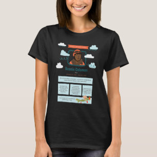 Pilotprogramm für Bessie Coleman in der Schwarzen T-Shirt