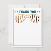 Pilotprogramm für blaue und weiße TopOne-Kämpfer Dankeskarte (Vorderseite)