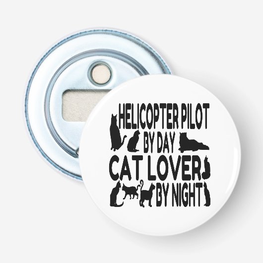 Pilotprogramm für Cat Lover-Hubschrauber Flaschenöffner (Vorderseite)