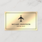 Pilotprogramm für Cremeware-Jet-Flugzeuge Visitenkarte (Vorderseite)