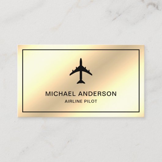 Pilotprogramm für Cremeware-Jet-Flugzeuge Visitenkarte (Vorderseite)