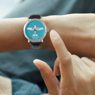 Pilotprogramm für das erste Einzelflugzeug Blue Av Armbanduhr