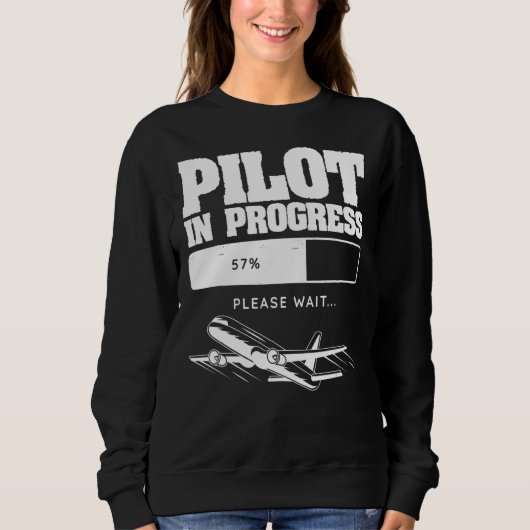 Pilotprogramm für das künftige Flugzeug von Luftfa Sweatshirt (Vorderseite)