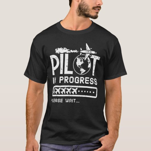 Pilotprogramm für das künftige Pilotflugzeug T-Shirt (Vorderseite)