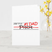 Pilotprogramm für den beruflichen Vater Karte (Gelbe Blume)