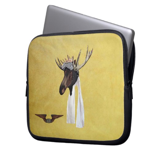 Pilotprogramm für den Flug von Elch Laptopschutzhülle (Vorderseite Links)