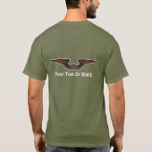 Pilotprogramm für den Flug von Elch T-Shirt (Rückseite)