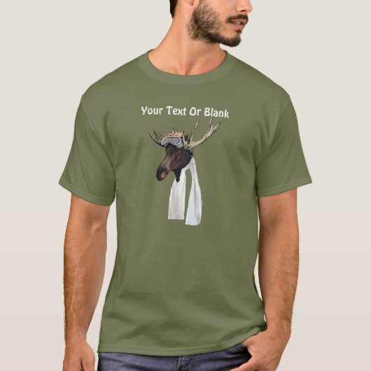 Pilotprogramm für den Flug von Elch T-Shirt (Vorderseite)
