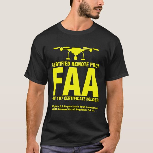 Pilotprogramm für die von der FAA zertifizierte Dr T-Shirt (Vorderseite)