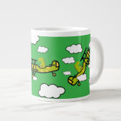 Pilotprogramm für Dinosaurier Kinderzimmer Art Jumbo-Tasse (Vorderseite Rechts)