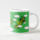 Pilotprogramm für Dinosaurier Kinderzimmer Art Jumbo-Tasse (Rechts)