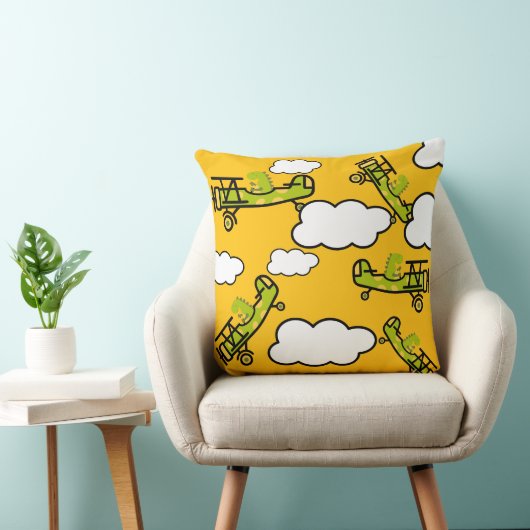 Pilotprogramm für Dinosaurier Kinderzimmer Art Kissen (Stuhl )