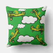 Pilotprogramm für Dinosaurier Kinderzimmer Art Kissen (Rückseite)