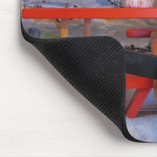 Pilotprogramm für Dolce Airplane - Kitt / Cat Mous Mousepad (Ecke)