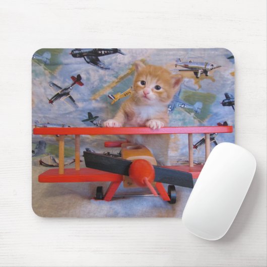 Pilotprogramm für Dolce Airplane - Kitt / Cat Mous Mousepad (Mit Mouse)