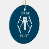 Pilotprogramm für Drohne in Klassen Keramik Ornament (Rechts)