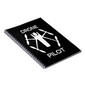 Pilotprogramm für Drohne in Klassen Notizblock (Rechte Seite)