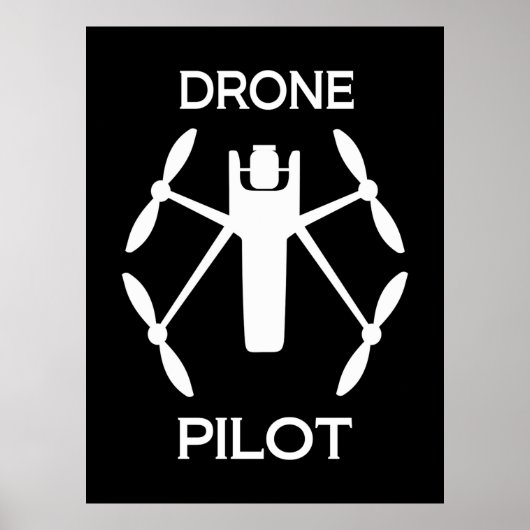 Pilotprogramm für Drohne in Klassen Poster (Vorne)